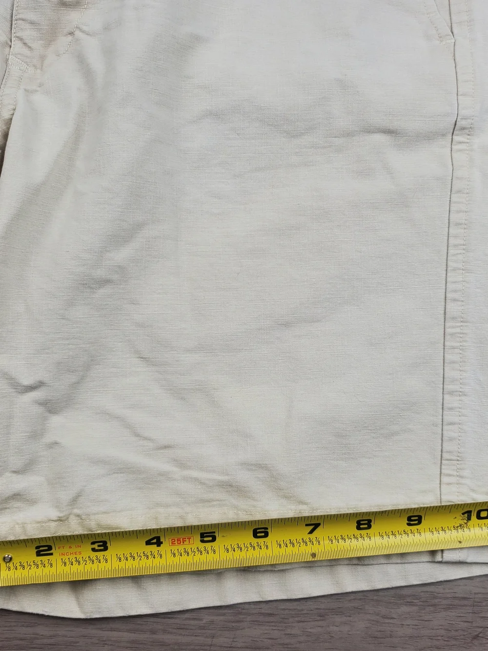 J.Crew Oarsman Shorts Mens 30 Cream 100% Cotton Chino Preppy